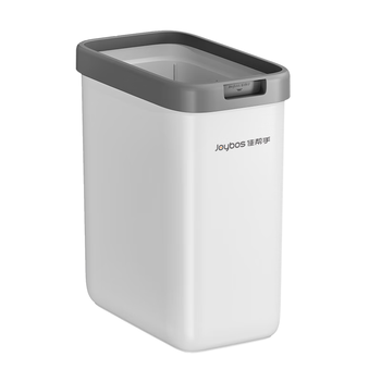 佳帮手无盖垃圾桶9L大号办公室宿舍家用客厅厨房卫生间压圈式网红纸篓