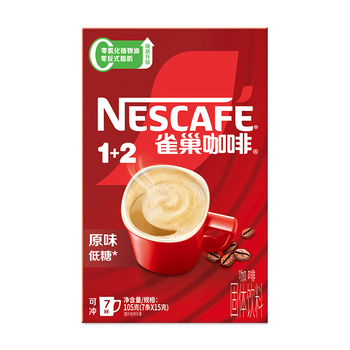 雀巢（Nestle）【樊振东同款】咖啡粉1+2原味速溶三合一尝鲜装冲调饮品7条105g