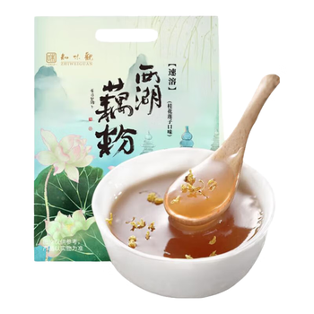 知味观西湖桂花莲子藕粉速溶 中华老字号杭州特产 早餐代餐冲饮450g
