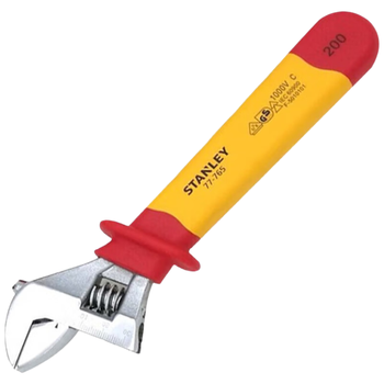 史丹利（STANLEY）高压绝缘活动扳手VDE1000V开口活动扳手8寸 STMT77765-23