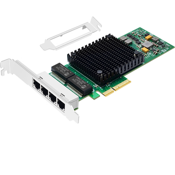 EB-LINK intel I350芯片PCI-E X4千兆四口服务器网卡I350-T4电口机器视觉工业相机网络适配器