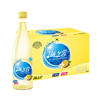 统一 海之言 百香果口味 500ml*15瓶/箱 整箱装 地中海海盐+百香果