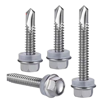 永利尚 410不锈钢外六角钻尾螺钉自攻自钻螺丝燕尾钉彩钢瓦钉 M5.5*50（300个）