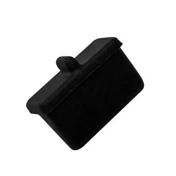 索厉USB防尘塞 USB封口塞 usb口堵头保护塞 笔记本电脑USB防尘盖 可拆卸硅胶材质 黑色(100个装)BU100