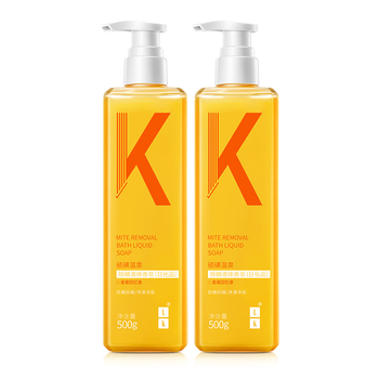 LK除螨沐浴露硫磺香皂洗澡止痒后背长痘男女士液体香皂液500g