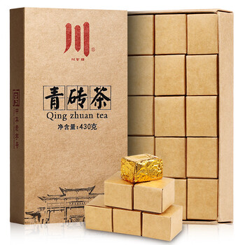 七春 黑茶 湖北青砖茶430g熟茶川字便携小砖茶内蒙古熬奶茶年货节礼物