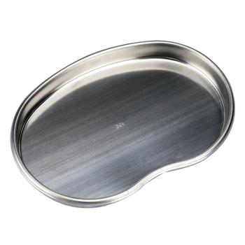 海斯迪克 弯盘304不锈钢换药盘消毒托盘防碘伏腰子盘 中号 HKQS-189