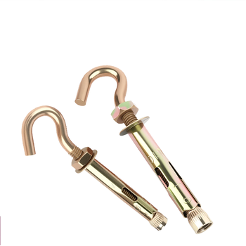 永利尚膨胀螺丝倒挂钩开口钩膨胀螺栓彩锌万能膨胀吊钩 M6*65（10个）