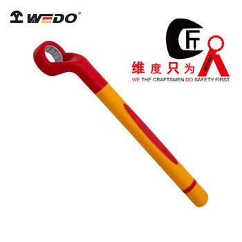 维度WEDO绝缘单头高脖颈梅花扳手 (耐压1000V) 14mm IN531-14/把