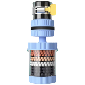 佳立方水龙头过滤器家用自来水净化器厨房防溅过滤头嘴净水神器蓝色2个