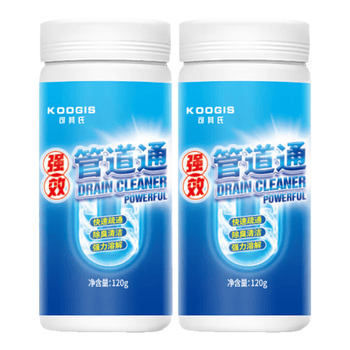 KOOGIS高速管道疏通剂泡泡粉强力溶解厨房用马桶下水道疏通剂去除小飞虫