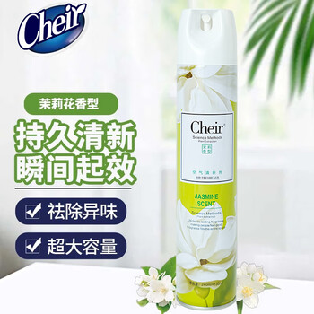CHEIR空气清新剂茉莉型香薰除异味家用卧室户外卫生间厕所喷雾剂370ml