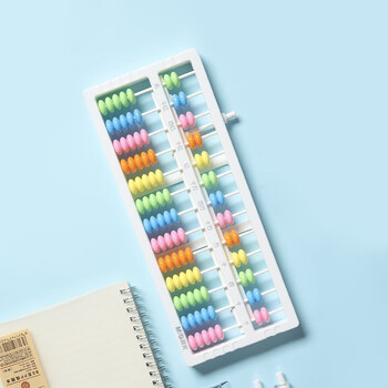 晨光(M&G)珠心算教具13行小学生算盘（带清盘）人教版同步13档7珠算盘 ASD99841 1盒装