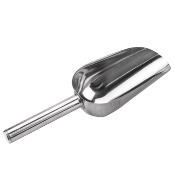 海斯迪克 HKQS-160 实验室不锈钢取样铲 采样器 固体取样器 冰块铲 圆口小号（1把）