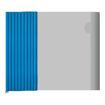 金蝶（kingdee）10只装抽杆夹透明拉杆文件夹 拉杆夹抽杆文件夹简历报告夹文件资料夹 蓝色