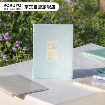 国誉（KOKUYO）Littlewoods系列四孔活页本大容量可换内页笔记本子 A5/40页横线 雪松蓝 1本 WSG-RUNP82LB
