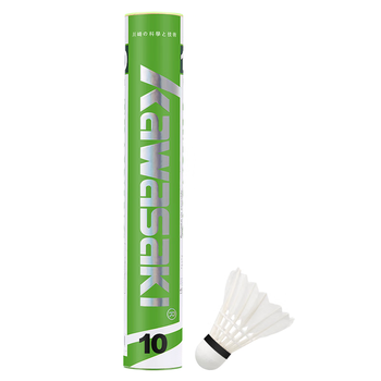 川崎Kawasaki羽毛球比赛训练耐打鹅毛球12个装10号球