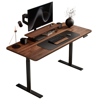 Brateck北弧双电机电动升降桌台式电脑桌办公桌学习桌电竞桌家用书桌子M1