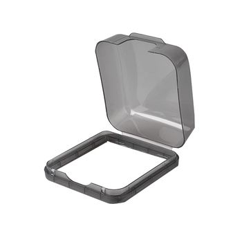 奥克斯86开关插座面板防水罩漏电卫生间防水盒浴室保护盖插头挡水保护盒 方形超薄透明