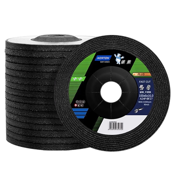 NORTON诺顿圣戈班角磨片直径100*孔16mm砂轮片角磨机磨光片银熊打磨片金属不锈钢铸铁打磨除锈（25片）