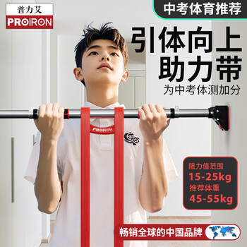 PROIRON普力艾 弹力带引体向上助力带中考辅助力量训练单杠辅助 15-25kg