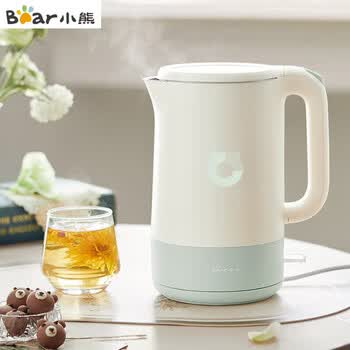 小熊（Bear）电热水壶 家用热水壶 304不锈钢内胆 双层防烫开水壶1.7L大容量热水壶ZDH-R17B3