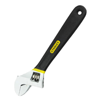 史丹利（STANLEY）活动扳手 双色沾塑柄 家用电工汽修维修活动扳手 8寸 95-047-1-23