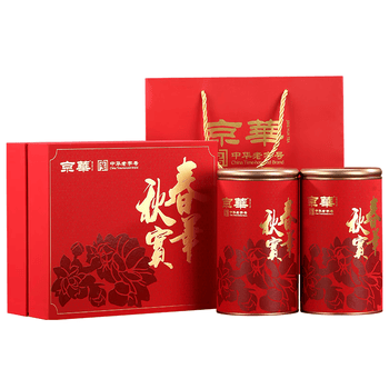京华茉莉花茶特级浓香型春华秋实茶叶礼盒端午节送长辈380g