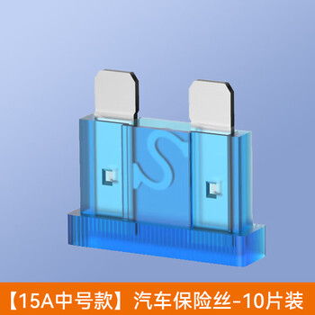 汇君 汽车保险丝保险片车用保险片插片4S店保险丝管套装 中号15A-10片