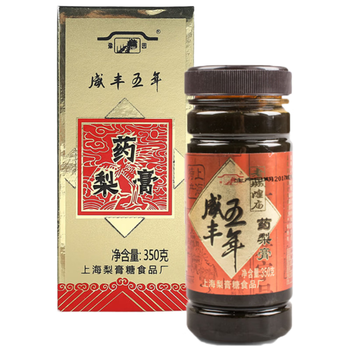 豫园老城隍庙中华老字号350克药梨膏川贝枇杷秋梨膏上海特产送伴手礼