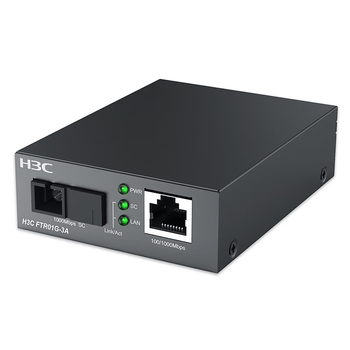 华三（H3C）光纤收发器千兆单模单纤光电转换器 3公里SC接口（单只装）FTR01G-3A