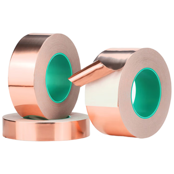迪麦佳【20米】双导铜箔胶带导电胶布信号增强屏蔽主板散热铜箔贴纸耐高温双导电胶带单卷 0.065厚*10mm