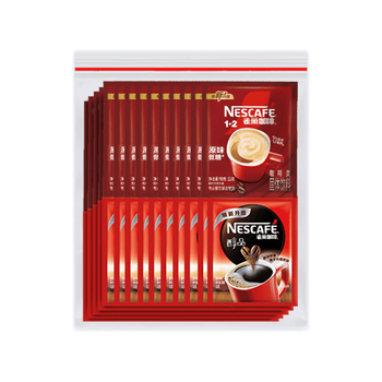 雀巢（Nestle）1+2原味速溶咖啡粉15g*50方包+ 美式醇品黑咖啡1.8g*50包