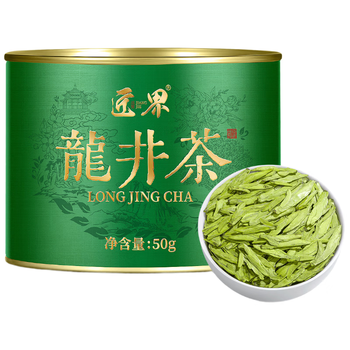 匠界龙井绿茶明前春茶新茶正宗龙井茶叶豆香罐装50g