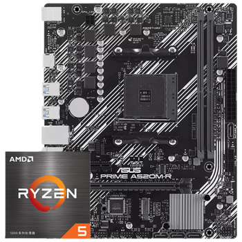 AMD锐龙R5 5500GT 搭华硕PRIME A520M-R 板U套装 CPU主板套装