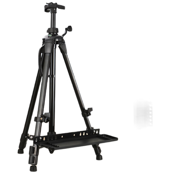 马格利特手摇画架托盘可折叠画板写生画画架子伸缩便携素描工具支架升级款手摇画架