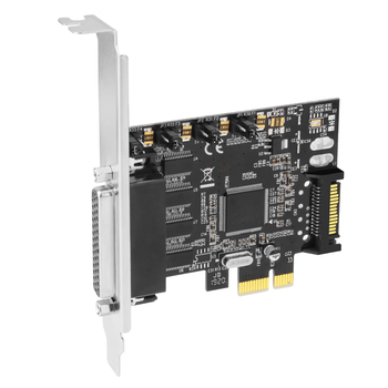 魔羯（MOGE） 台式机4口串口卡PCIE转RS232银行专用5V/12V可供电COM口卡 MC2340