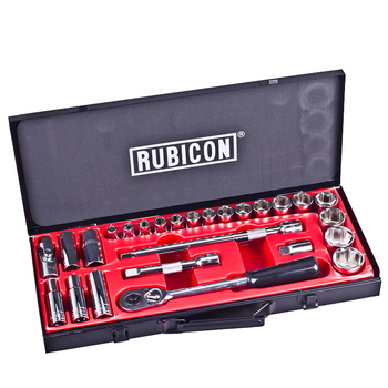 罗宾汉（RUBICON）26件套筒扳手工具箱1/2寸大飞棘轮扳手汽车维修工具套装 RGS-026