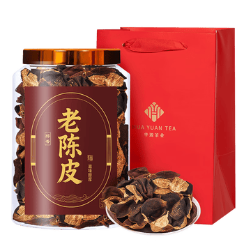 鸿韵清新老陈皮正宗广东原产陈皮花草茶自己喝罐装节日送礼盒装长辈250g