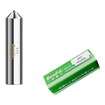 贝斯迪亚(Besdia)台湾一品砂轮修整器金刚笔金刚石方洗石笔沙轮磨床修正笔 10*50  15#【0.25克拉1支】 