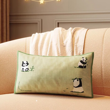 茵尚床头靠垫卡通熊猫长条抱枕可拆洗含芯靠枕床上腰枕靠背