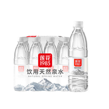 莲花天然泉水550ml*12瓶饮用水家庭泡茶水瓶装水偏硅酸低钠