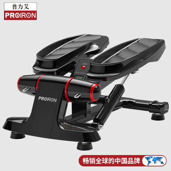 PROIRON普力艾 踏步机家用小型爬楼机健步机老人腿部训练脚踏健身器 黑