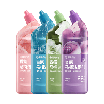 网易严选香氛马桶洁厕灵洁厕液卫生间厕所马桶抑菌去渍去异味除臭神器 4瓶