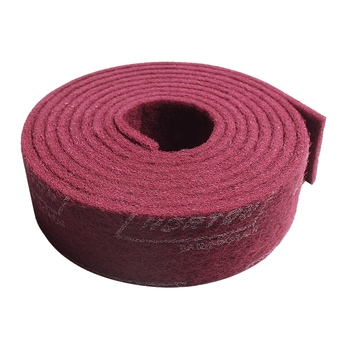 NORTON诺顿圣戈班百洁布红色10CM*5米工业用金刚砂加厚硬不锈钢拉丝布金属除锈去污清洁打磨抛光（1卷）