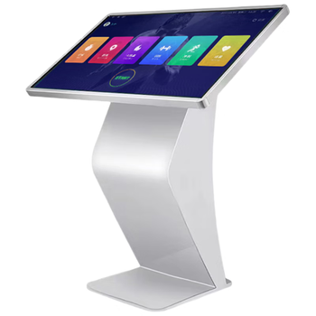 万傲触控 65英寸卧式触摸查询一体机多媒体自助导览导购落地式广告屏智能终端一体机