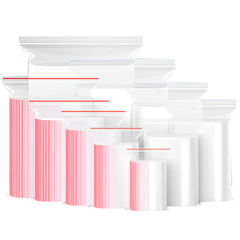 斯图（sitoo）加厚透明密封袋食品级封口旅行分装收纳包装袋茶叶药冷冻真空保鲜袋中号5号14*10cm100个