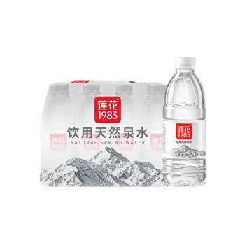 莲花饮用天然泉水380ml*12瓶整箱小瓶装泡茶水含矿物元素饮用水