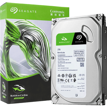 希捷（SEAGATE）台式机硬盘 2TB 5400转 256MB 机械硬盘 SATA 希捷酷鱼系列 电脑硬盘 3.5英寸 ST2000DM005