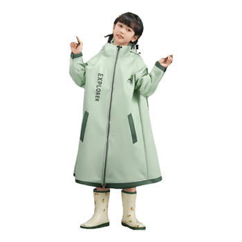 备美儿童雨衣男女孩全身长款防暴雨初中小学生上学专用加大书包位雨披